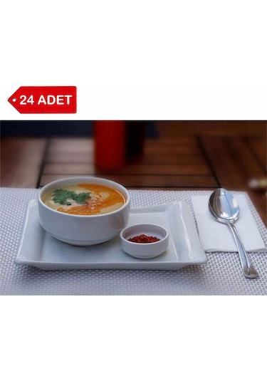 24 Adet - 12cm Melamin Çorba Kasesi, Cacık, Meze, Komposta