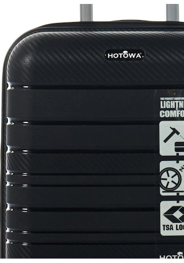 Hotowa Gold Pp Valiz 8010 Siyah Tsa Kilitli Kabin Boy Siyah