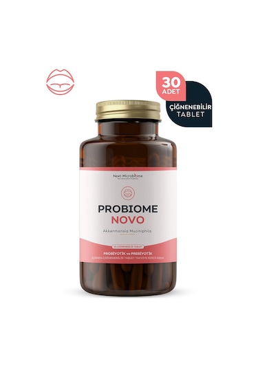 Next-Microbiome Probiome-Novo 30 Çiğneme Tablet