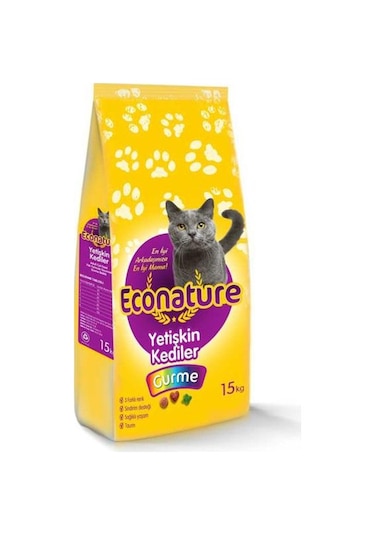Econature Gurme Yetişkin Kedi Maması 15 KG