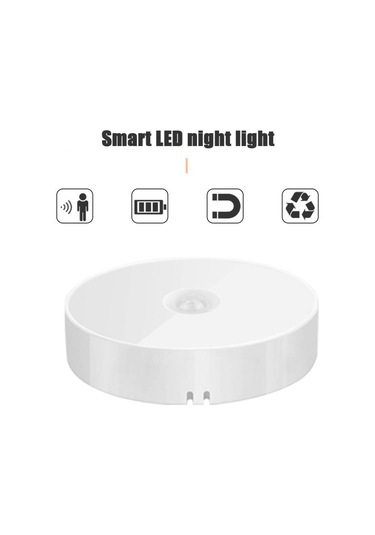 Teltree Usb Şarjlı Pır Hareket Sensörlü Led Işık - Odalar, Dolaplar İçin Akıllı Ambiyans Aydınlatması - Beyaz Işık, Pp Malzeme, Dokunsuz Kontrol Diğer