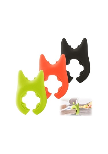 Silikon Tava Tencere Kaşık Tutucu Çok Renkli