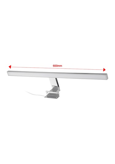 Lemestar Modern Led Aynalı Banyo Aydınlatma Işığı, 6000k Beyaz Işık, 8w, 60cm, Ip44 Suya Dayanıklı, Abs Malzeme. Beyaz