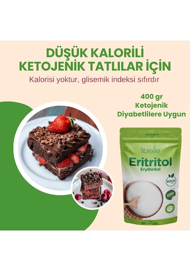 Fibrelle Eritritol Sıfır Kalori Erythritol 400 G