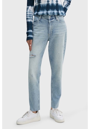 Calvin Klein Kadın Kot Pantolon J20j223653 1aa Açık Mavi Calvin Klein Kadın Kot Pantolon J20j223653 1aa Açık Mavi