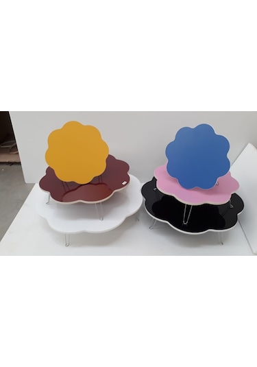 Arvenlive 40-60-70-80-90-100 Cm 7 Farklı Renkli Papatya Desenli Yer Sofrası