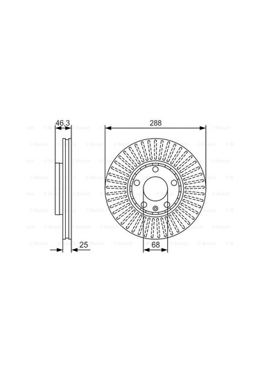 Audi A6 2.0 2001-2004 Bosch Ön Disk 2 Adet N11.311