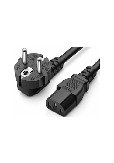 C13 Power Kablo Standart Kasa Monitör Elektrik Güç Kablosu 1.8 mt