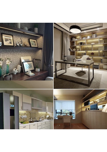 Padalink 12v Dc 5630 Led Işık Şeridi - 30cm 21led - Tam Alüminyum Gövde + Pc Kapak - Beyaz Işık - 1 Adet Diğer