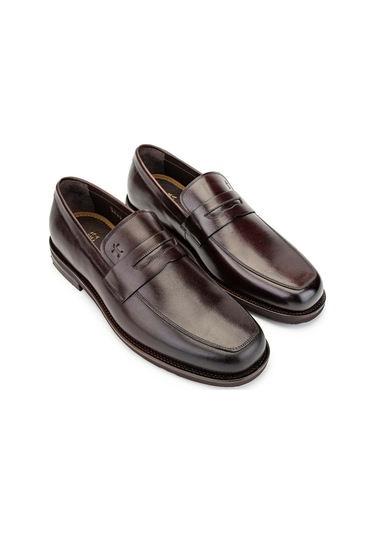 Tamer Tanca Erkek Hakiki Deri Kahverengi Loafer Ayakkabı 183 29901 Erk Ayk Y24 Kahve Akdr Kahverengi