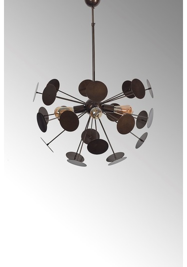 Luzarana Rosso Eskitme Metal Gövde Tasarım Lüx Avize Çok Renkli