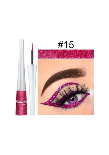 1 Adet Renkli Eyeliner Uzun Ömürlü Su Geçirmez Solmayan, Başlangıç Dostu Sahne 15 Tam Boyut Dark Topaz