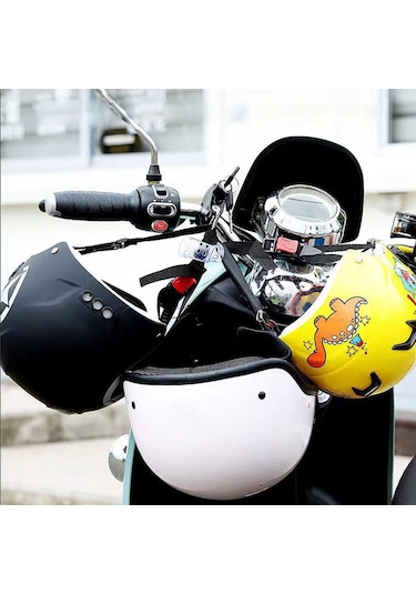 Knmaster Evrensel Motosiklet Kask Kilidi 22-26 Mm Siyah