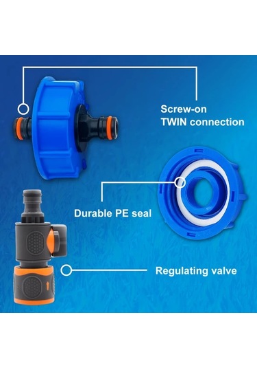 Hightower Karavan Su Bağlantı Aksesuarı, Hızlı Bağlantı Adaptörlü Su Pompası Dolum Tank Bağlantısı 1set