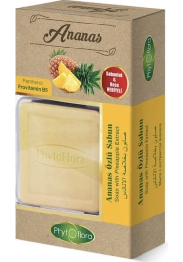 Phytoflora Ananas Sabunu 130 G + Sabunluk + Kese