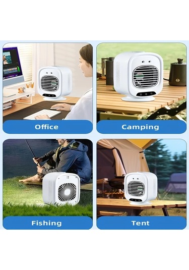 Motion003 Beşik Baş Sallamama Taşınabilir Akıllı Mini Klima Fanı Usb Şarjlı Sessiz Çalışma Ev Ofis Seyahat Balıkçılık