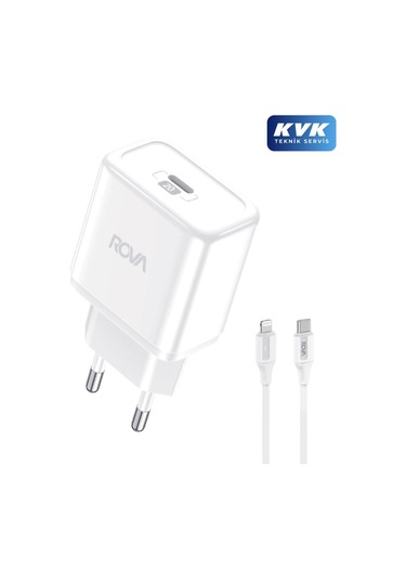 Rova Sb101l Pd Hızlı Şarj Başlığı 20w Lightining Şarj Seti Kablolu