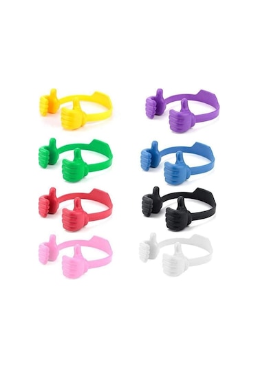 Birden Fazla Akıllı Telefon İçin Telefon Tutucu Paketi, 16 Parça, 8 Renk B Çok Renkli