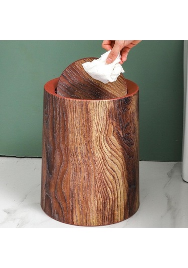 Pazly Yatak Taklit Suntek Retro Kutusu Konteyneri Kahverengi Çöp Ahşap 13l Nc Kahverengi