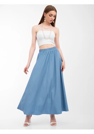 Begi Brand Yazlık Kot Çan Etek 383965889 Açık Mavi