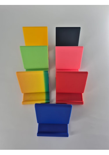 Şık Tasarımlı Telefon Standı, Masaüstü Uyumlu, 3d Baskı, Pembe