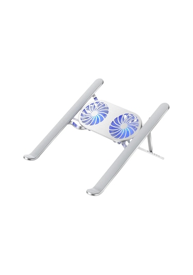 Çift Fanlı Taşınabilir Alüminyum Notebook Soğutucu Stand