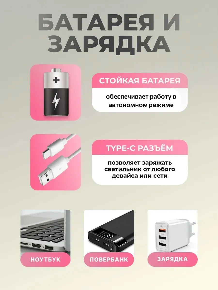 Roma Kulaklığa Takılan Kablosuz Led Okuma Lambası 475300670 Pembe