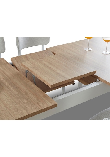 Alaçatı Açılır Masa Beyaz - Ceviz