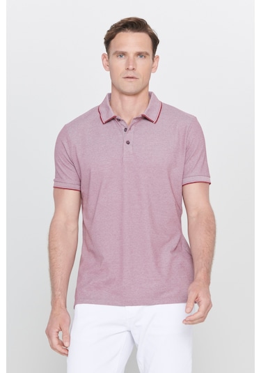 AC&Co / Altınyıldız Classics 4A4820200047BRDM Düğmeli Polo Yaka Cepsiz Slim Fit Erkek Tişört Bordo AC&Co / Altınyıldız Classics 4A4820200047BRDM Düğmeli Polo Yaka Cepsiz Slim Fit Erkek Tişört Bordo