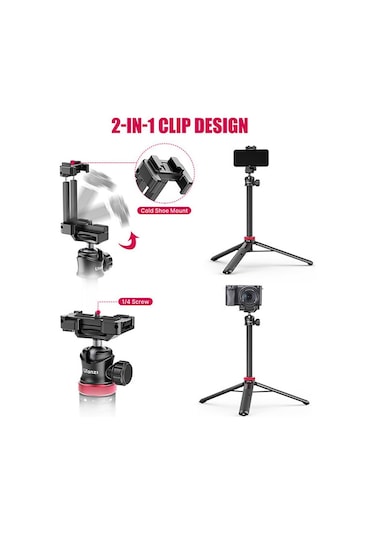 Ulanzi Mt-44 Uzatılabilir Vlog Tripod Siyah