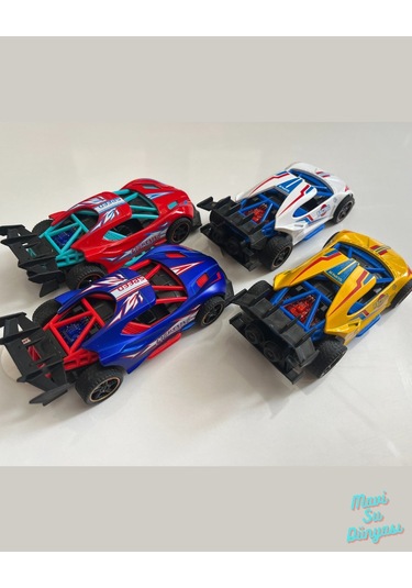 Metal Çek Bırak Yarış Arabası 14x6 Cm Kırmızı Kırmızı