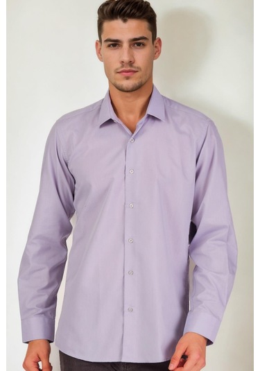 G926 Dewberry Erkek Gömlek-lila Lila