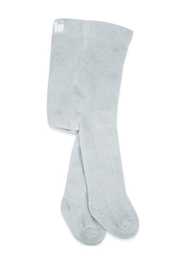 Bistyle Basic Penye Tekli Külotlu Çorap Bs1000 Gri Melanj 001