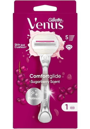 Gillette Venus Comfort Glide Sugarberry Tıraş Makinesi + Yedek Başlık
