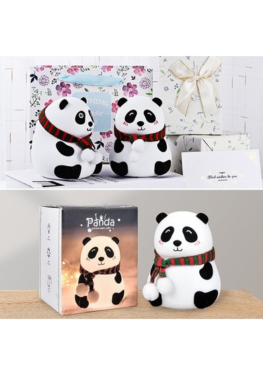 Prestigegoods Sevimli Panda Usb Şarjlı Led Gece Lambası - Renkli Aydınlatma & Çocuk Odası İçin Harika Diğer