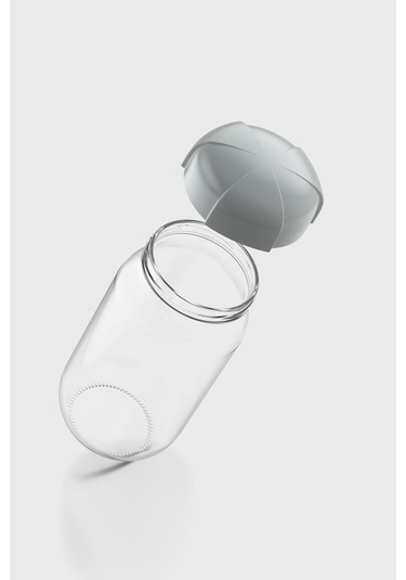 Renga Rhea 1000 Ml Gri Kapaklı 3'lü Cam Kavanoz Seti 131012 Gri