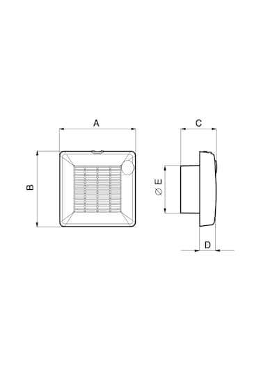 Vortice Punto M 100 - 4 Otomatik Panjurlu Mini Aksiyel Fan