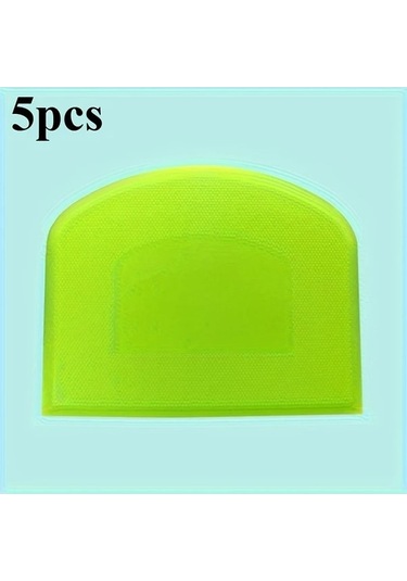 Trendooze Gaojunshop01 Yeşil 5li Pratik Pişirme Spatulası Kremalı Hamurlu Yağlı Yüzeyler İçin Kolay Temizlenir Yeşil Yeşil