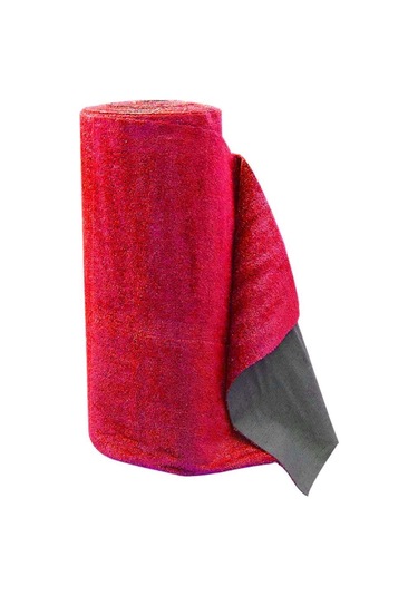 Kesme Suni Yapay Kırmızı Çim Halı 7 Mm Balkon Teras Bahçe Dekoratif Kaymaz 200 x 200