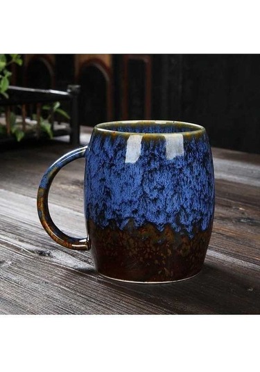 Createtech Yaratıcı Kişilik Kupa Büyük Kapasiteli Basit Seramik Fincan D, Kahve Fincanı Çift Fincan Japon Tarzı Diğer