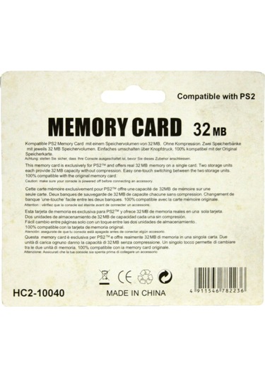 Cafele Playstation 2 Ps2 32Mb Hafıza Kartı Memory Card