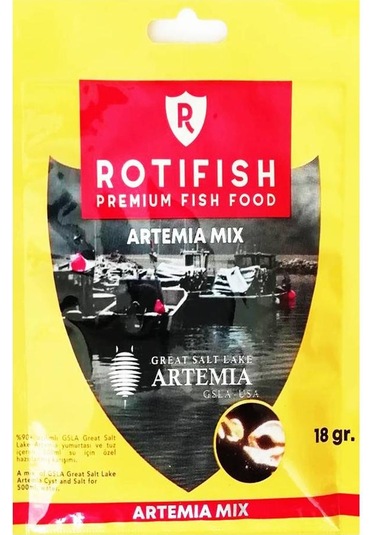 Artemia Çıkartma Seti Kepçeli  - 1 Adet Rotifish Artemia Mix 18 G