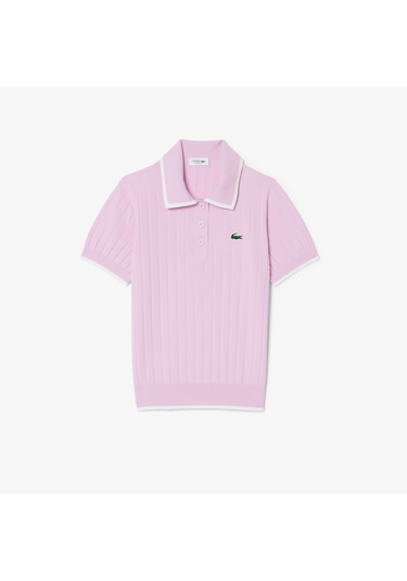 Lacoste Kadın Regular Fit Kısa Kollu Polo Yaka Trikot-shirt Pembe