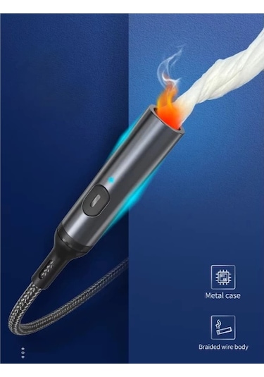 Type - C Kablolu Elektrikli Çakmak Çok Renkli