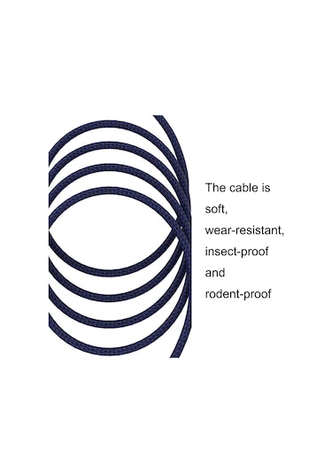 12m Blue And Black Net Trs 6.35mm Male To Caron Female Microphone Xlr Balance Cable