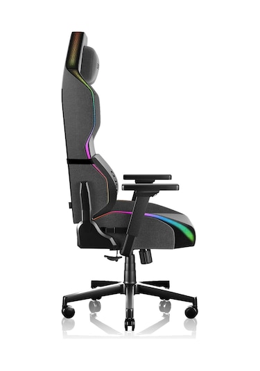 Exvega Lunar Active 2024 Dokuma Kumaş Hoparlörlü Ve Masajlı Argb Profesyonel Oyuncu Koltuğu Gri