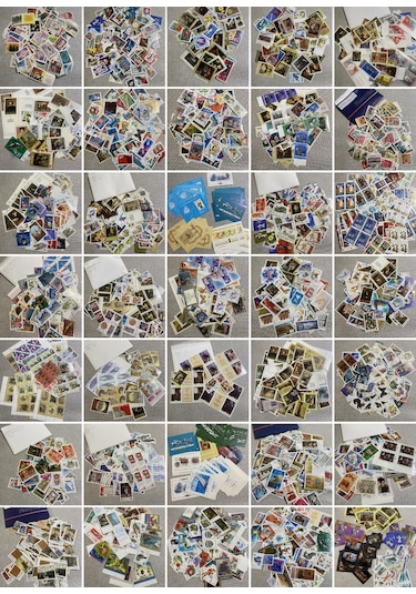 Rusya Posta Pul Koleksiyonu 4000 Adet - Rus Yabancı Posta Pulu B03