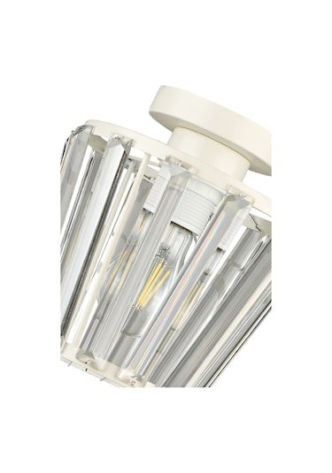 Begüsa Neva Tavan Montaj Tekli Avize Beyaz