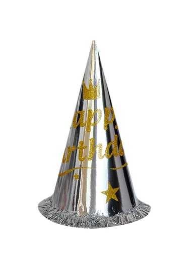 Simli Happy Birthday Şapka Standart