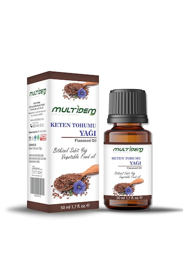 Multidem Hmd Keten Tohumu Yağı 50 ML